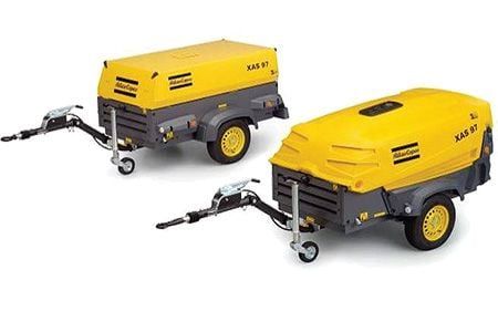 Компрессоры строительные малой мощности Atlas Copco, серия XAS